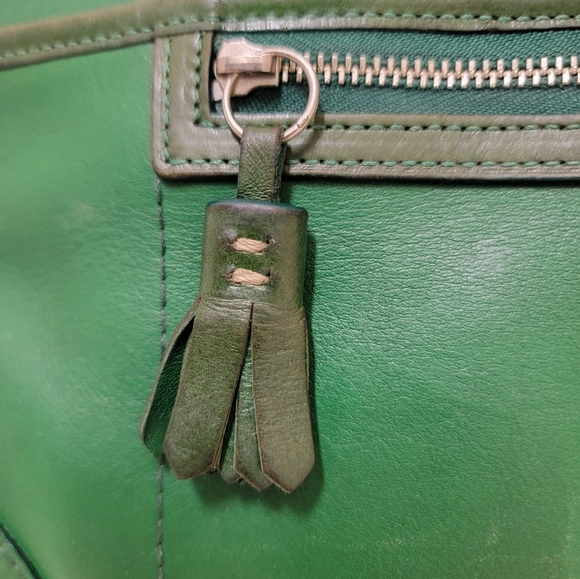 Coach Vintage 2004 Hampton Satchel In Kelly Green Leather - Picture 10 of 16